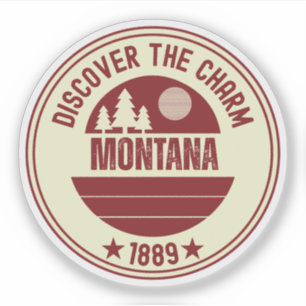 Pegatina Gran País del Cielo MT - Regalo de Montana