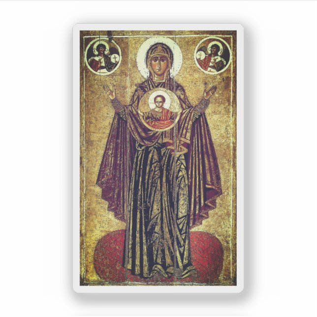 Pegatina Gran Panagia de Yaroslavl (Anverso)