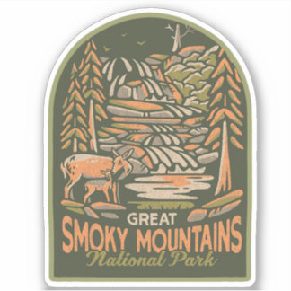 Pegatina Gran Parque Nacional de Montañas Smoky