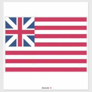 Pegatina Gran Unión, 1ª bandera de las colonias de EE. UU.