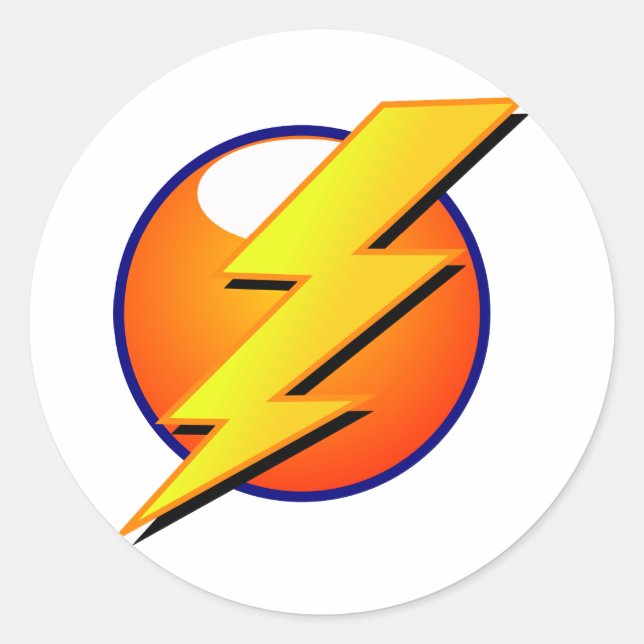 Pegatina grande con perno Lightning (Anverso)