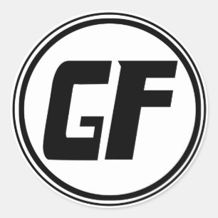 Pegatina grande del círculo de GF