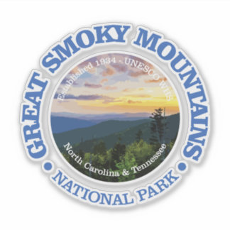 Pegatina Grandes Montañas Smoky NP (rd)2