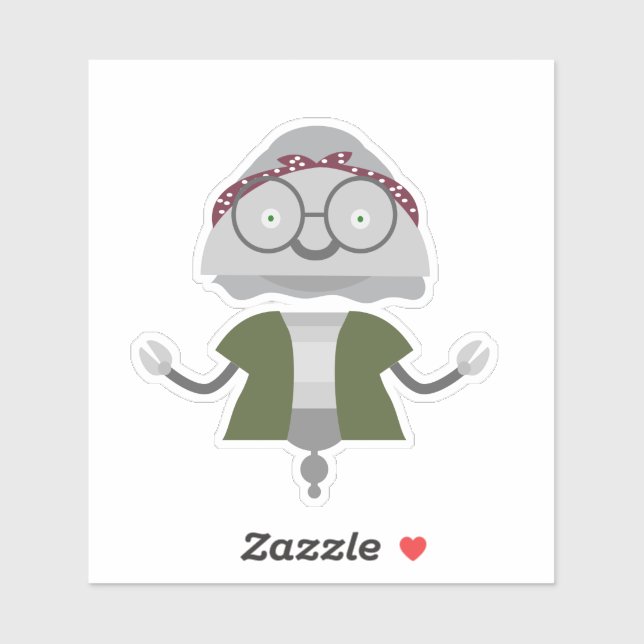 Pegatina Grandma Mia (Hoja)