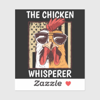 Pegatina Granjero de pollo Whisperer