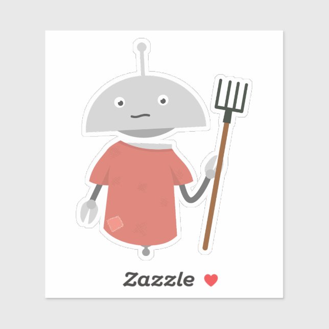 Pegatina Granjero Mia (Hoja)