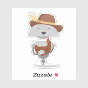 Pegatina Granjero Mia 3