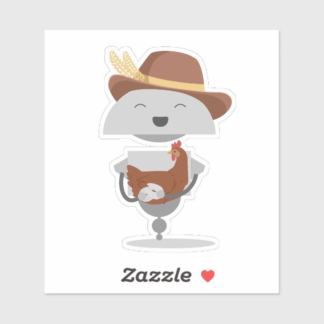 Pegatina Granjero Mia 3 (Hoja)