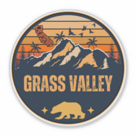 Pegatina Grass Valley, California