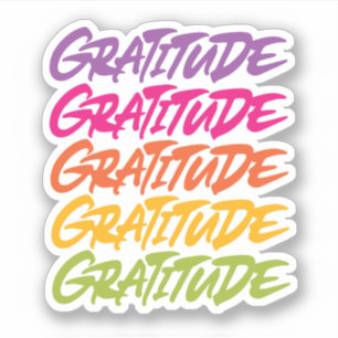 Pegatina Gratitud