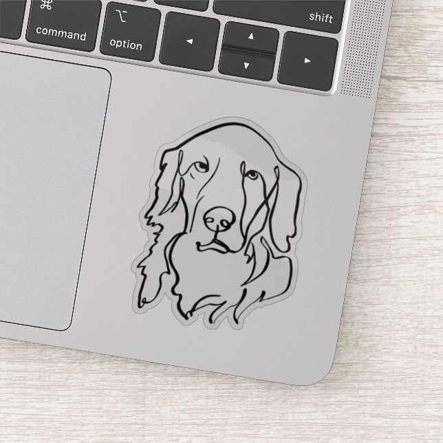 Pegatina Graves vibraciones doradas (Detalle)