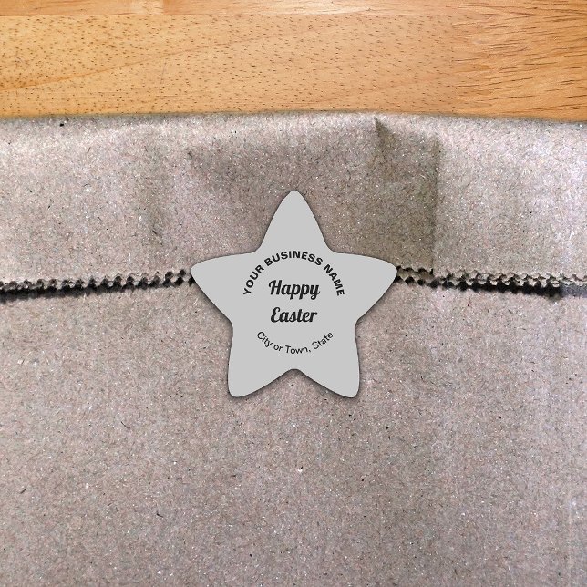 Pegatina Gray Easter Business Star Shape (Subido por el creador)
