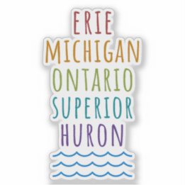 Pegatina Great Lakes Vinyl Mitten State Sticker