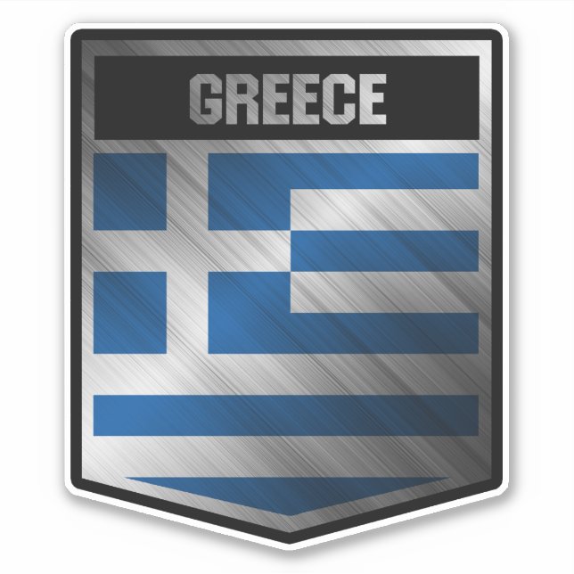 Pegatina Grecia (Anverso)
