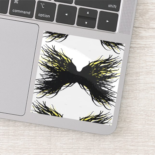 Pegatina Greed Abstract 7 Deadly Sins Alcohol Ink Art (Detalle)