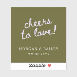 Pegatina Green and Purple Handwritten Typographic Christmas