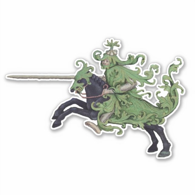 Pegatina Green Knight Vinyl (Anverso)