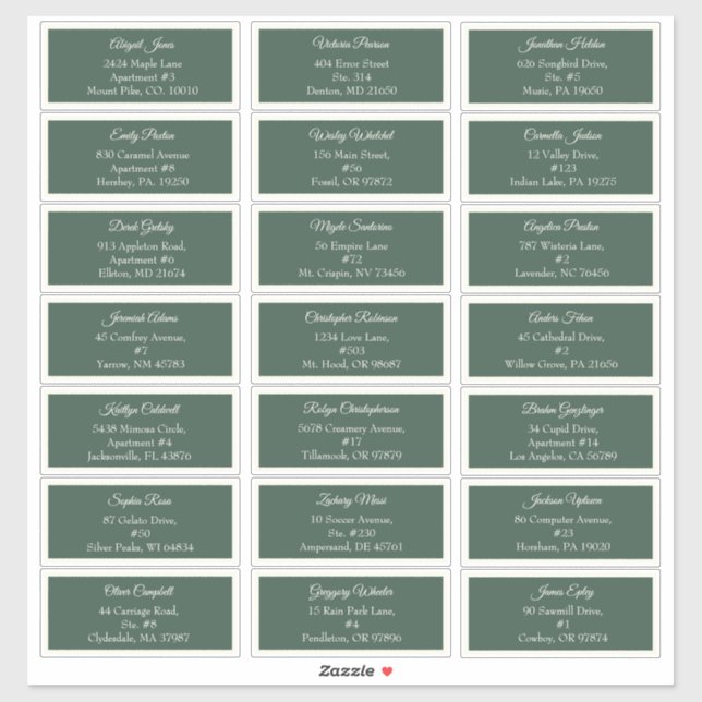 Pegatina Green Muy Merry Christmas Guest (Hoja)