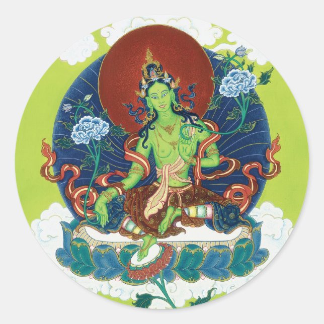 PEGATINA Green Tara (Anverso)