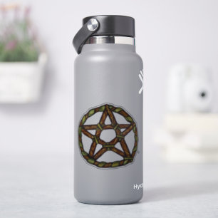 Pegatina Green Witch Pentacle Nature Wicca