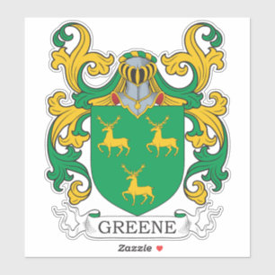 Pegatina Greene Family Crest