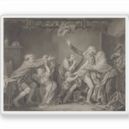 Pegatina Greuze - La maldición del padre del hijo ingrato