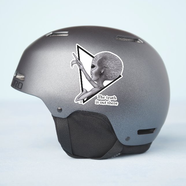 Pegatina Grey Alien, la verdad está ahí fuera (Lado del casco)