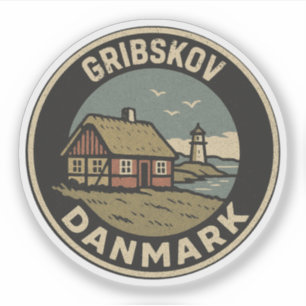 Pegatina Gribskov, Dinamarca Danmark
