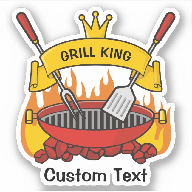 Pegatina Grill King (Anverso)