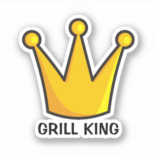 Pegatina Grill King (Anverso)