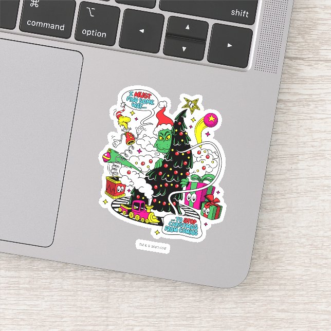 Pegatina Grinch Colorful Navidades Graphic (Detalle)