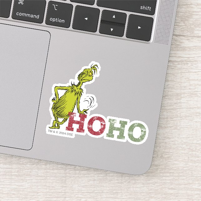 Pegatina Grinch | Ho Ho Ho Ho (Detalle)