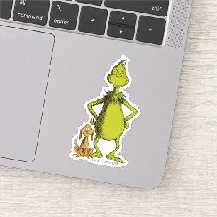 Pegatina Grinch   Max & Grinch Stance
