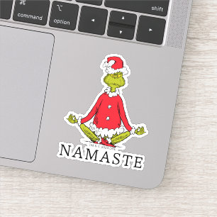 Pegatina Grinch   Namaste Santa Claus