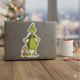 Pegatina Grinch | Postura de Max y Grinch