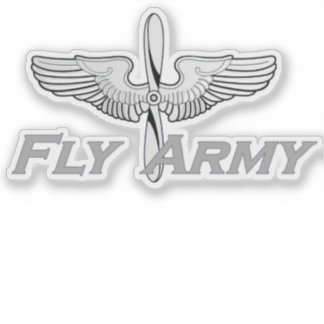 Pegatina Gris del ejército de vuelo
