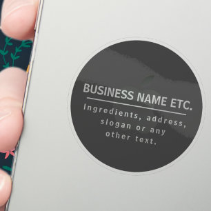 Pegatina Gris oscuro multipropósito transparente