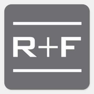 Pegatina gris R+F