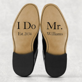 Pegatina Groom Boda Shoes Personalizado Sr. I Do Vinyl Pega