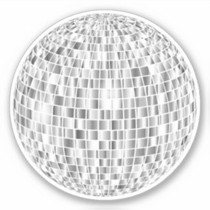 Pegatina Groovy Retro Disco Ball - Guay Silver Vib