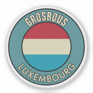 Pegatina Grosbous, Luxemburgo