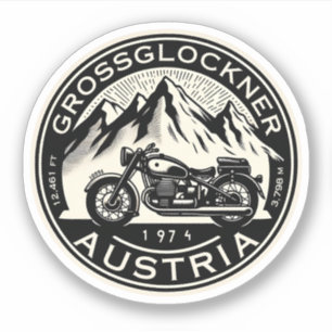 Pegatina Grossglockner High Alpine Road austriard alps moto
