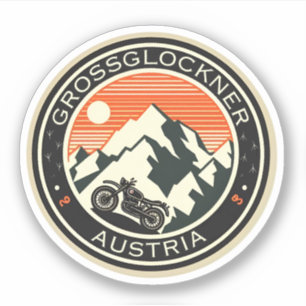 Pegatina Grossglockner High Alpine Road austriard alps moto