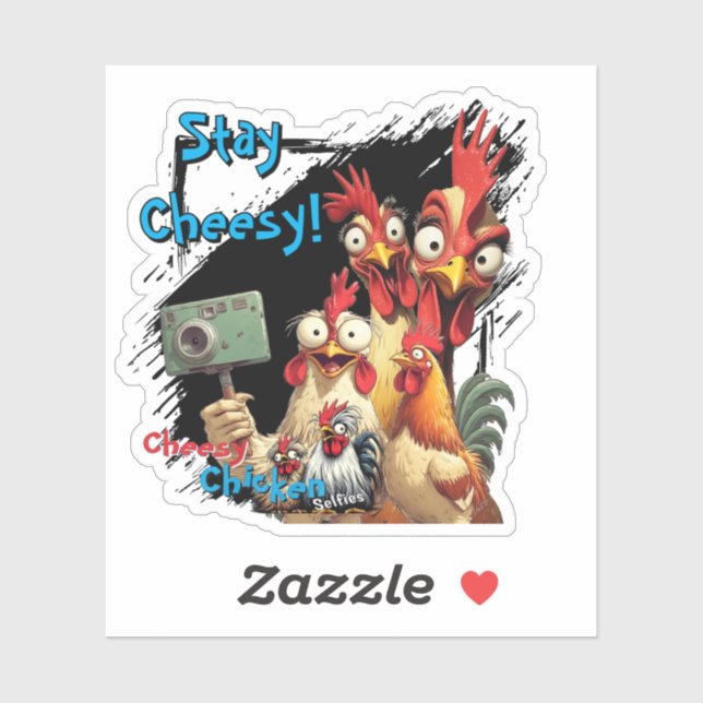Pegatina "Group Selfie Sticker" Chessy Chicken Vinyl (Hoja)