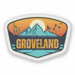 Pegatina Groveland, Idaho