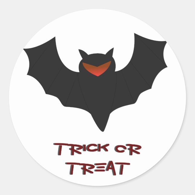 Pegatina Grumpy Bat Halloween (Anverso)