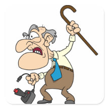 Pegatina Grumpy Geezer Gamer