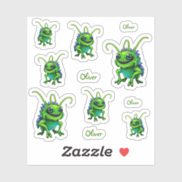 Pegatina Grüne Monster-Grille -