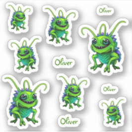 Pegatina Grüne Monster-Grille -