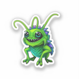 Pegatina Grüne Monster-Grille -